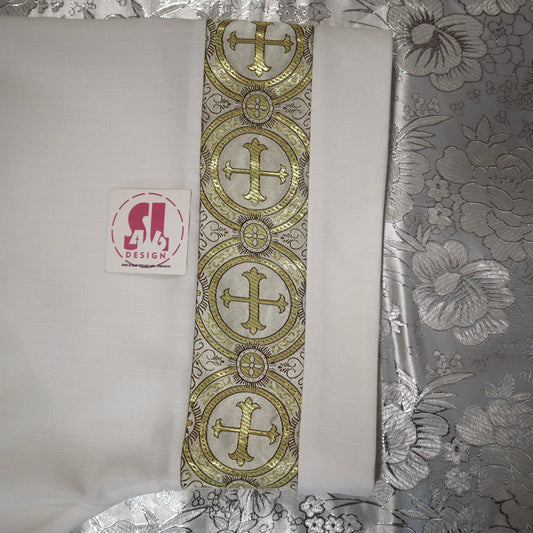 BROCADE SLEEVE - Dalmatic + Travel Stole Set