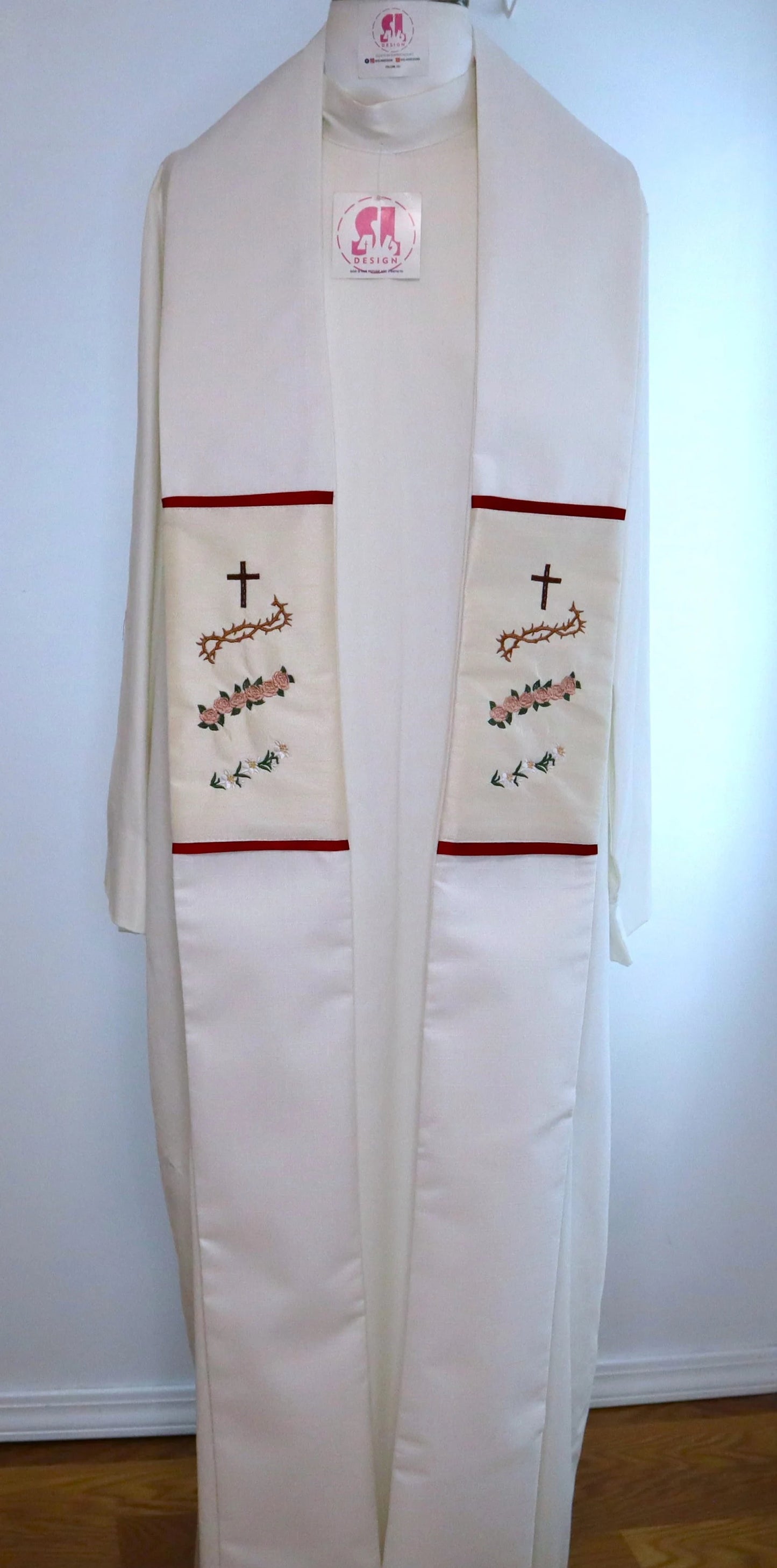 Sacred Heart of Jesus, Mary & Joseph - Chasuble + Stole Set