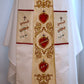 Sacred Heart of Jesus, Mary & Joseph - Chasuble + Stole Set