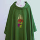 JHS with grape vines and wheat - Chasuble and stole set