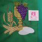 COMMUNION - Chalice + Grapes + Wheat  - Chasuble & Stole Set