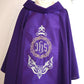 JHS medallion with crown of thorns chasuble and stole set.