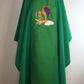 COMMUNION - Chalice + Grapes + Wheat  - Chasuble & Stole Set