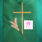 COMMUNION - Chalice + Grapes + Wheat  - Chasuble & Stole Set