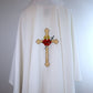 Sacred Heart of Jesus & Mary Cross - Chasuble + Stole Set.