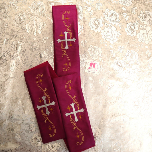 CROSS AND VINES  - Deacon Stole