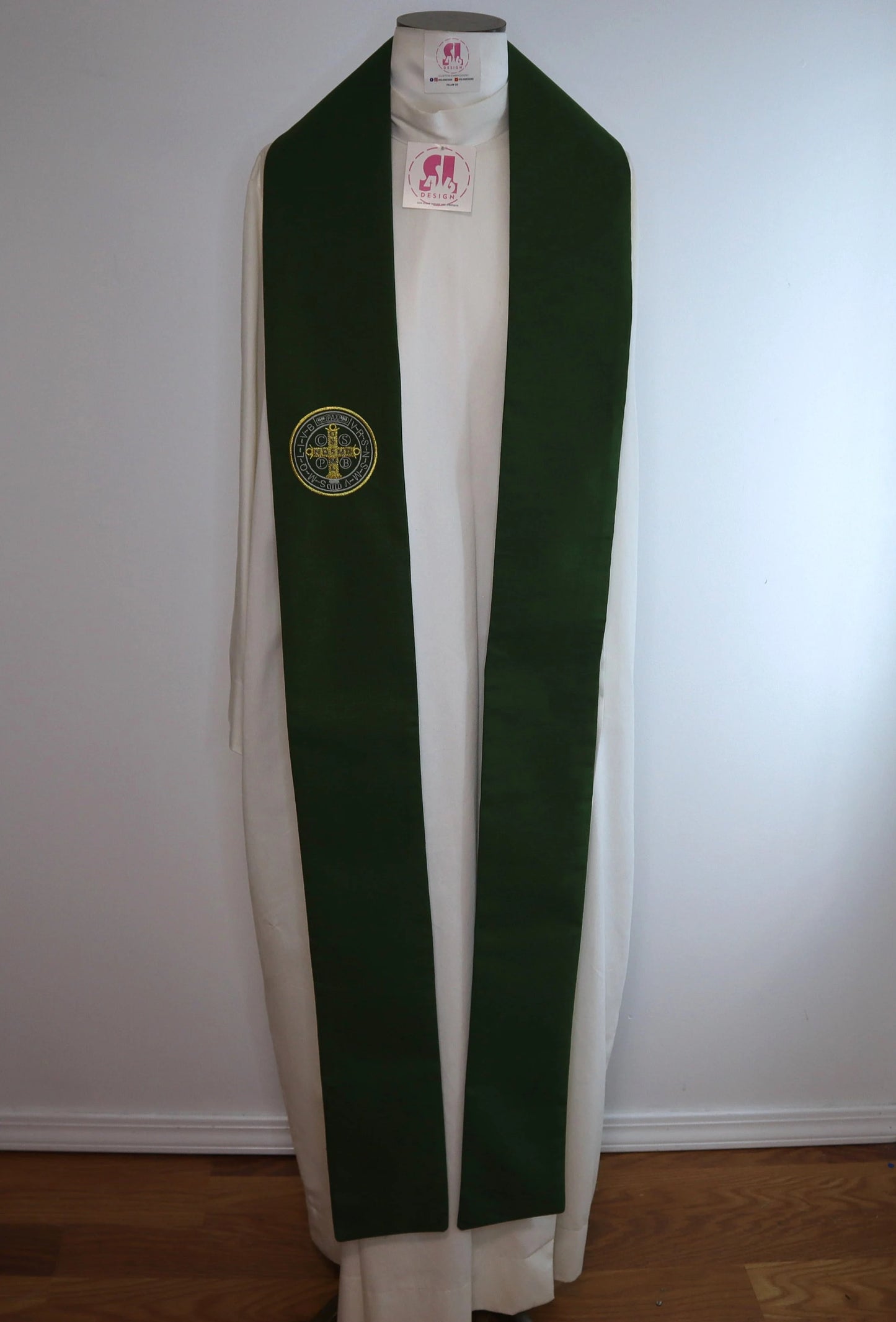 SAINT BENEDICT MEDALLION - Priest Stole