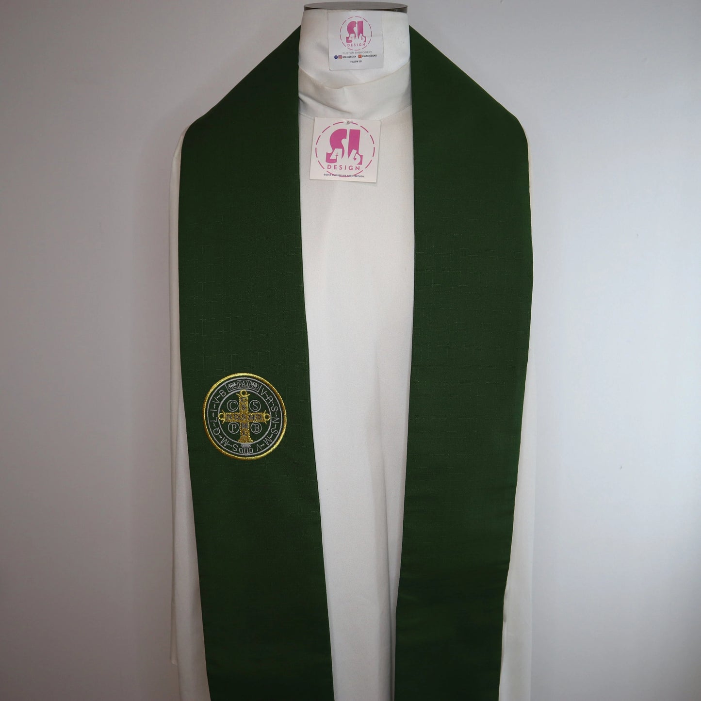 SAINT BENEDICT MEDALLION - Priest Stole