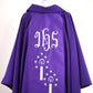 JHS with Advent candles - Chasuble and stole set