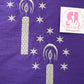 JHS with Advent candles - Chasuble and stole set
