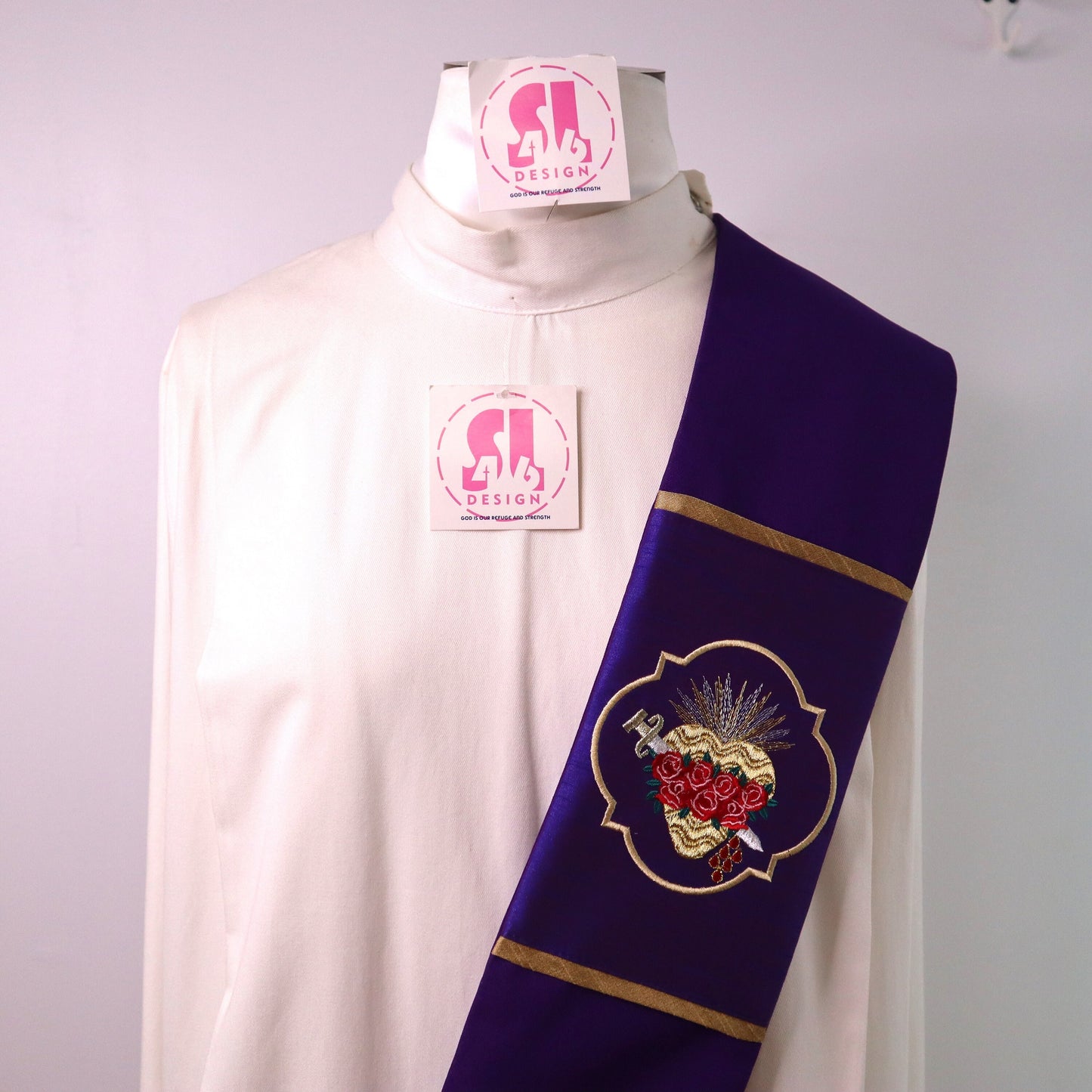 SACRED HEART of MARY - deacon stole