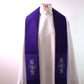 FLORAL CROSS  VINE - Priest Stole