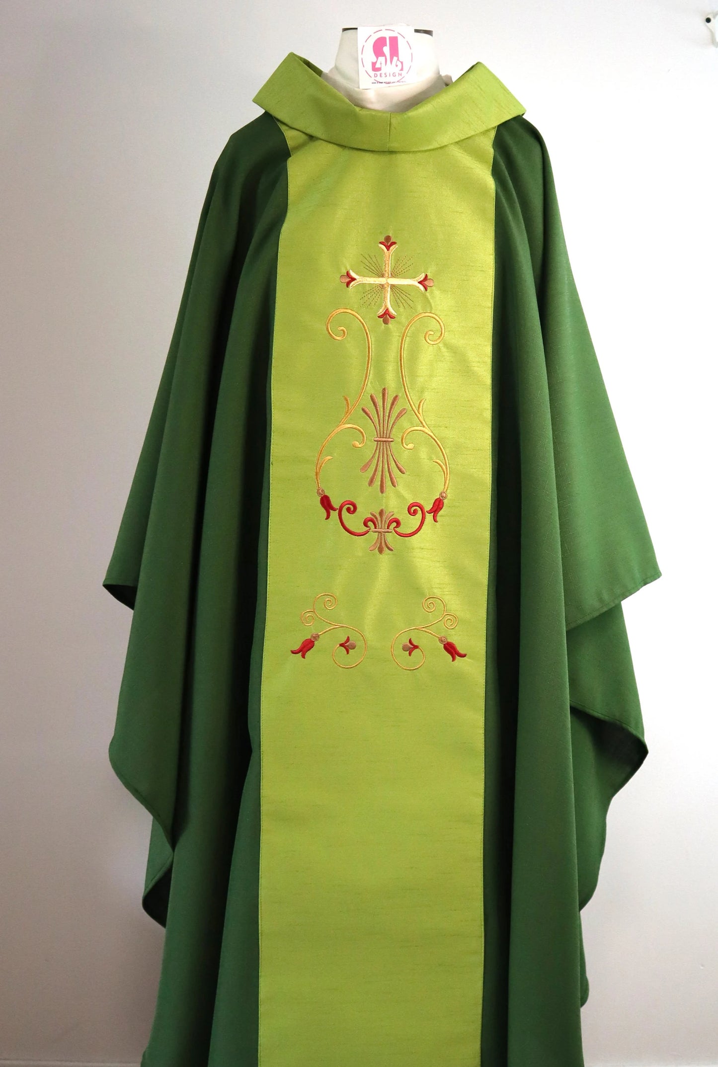 Floral Cross - Chasuble and stole set