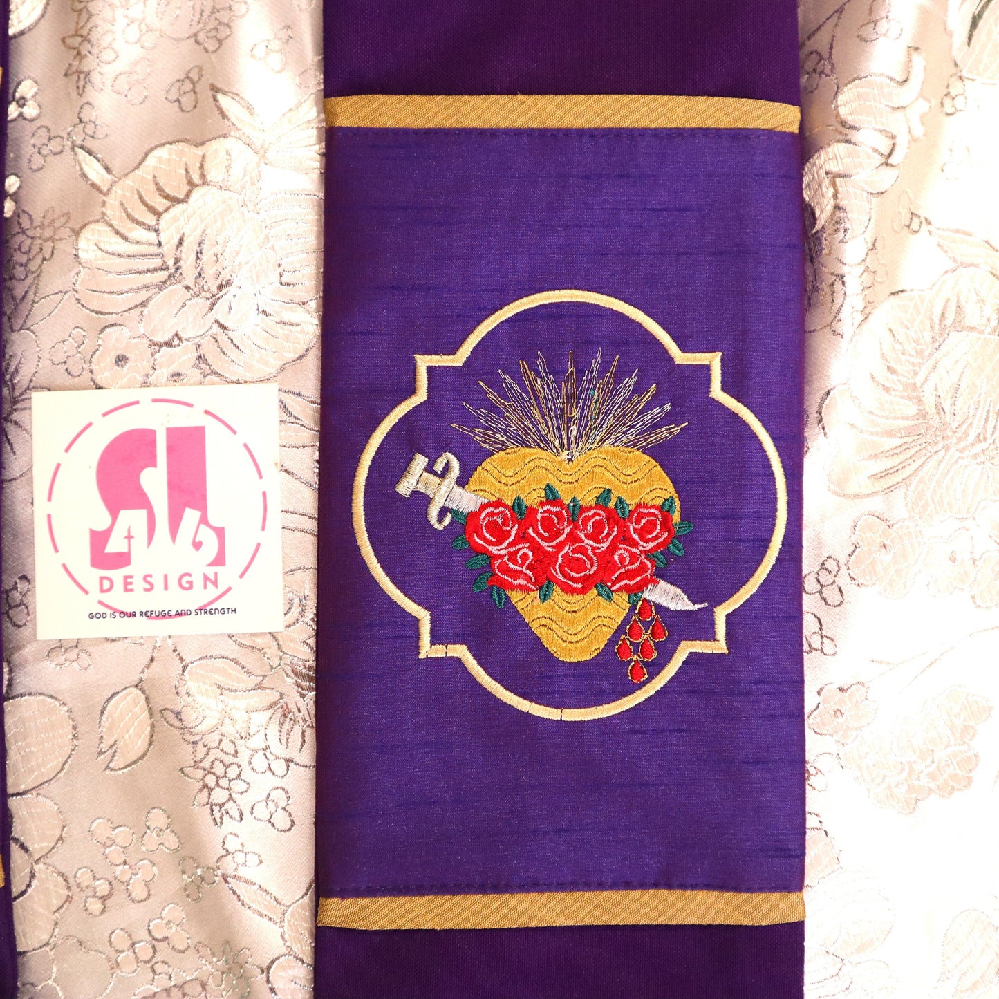 SACRED HEART of MARY - deacon stole