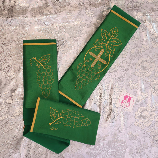 Holy Cross with Grapes  - Deacon Stole