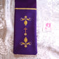 Floral JHS Medallion - deacon stole