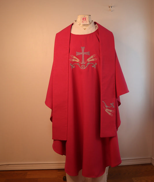 Cross  - Chasuble & Stole Set