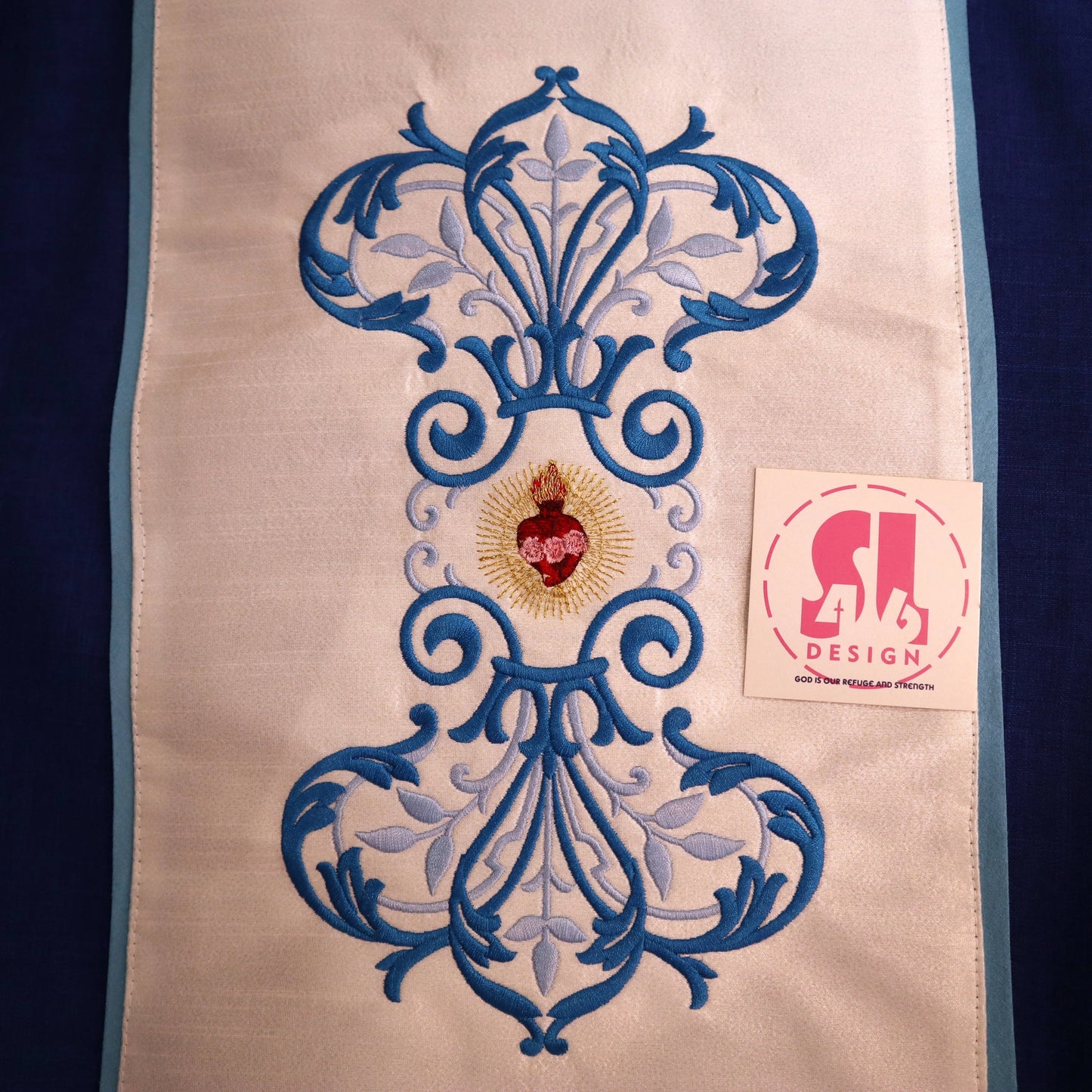 Sacred Heart of Mary - Chasuble + Stole Set