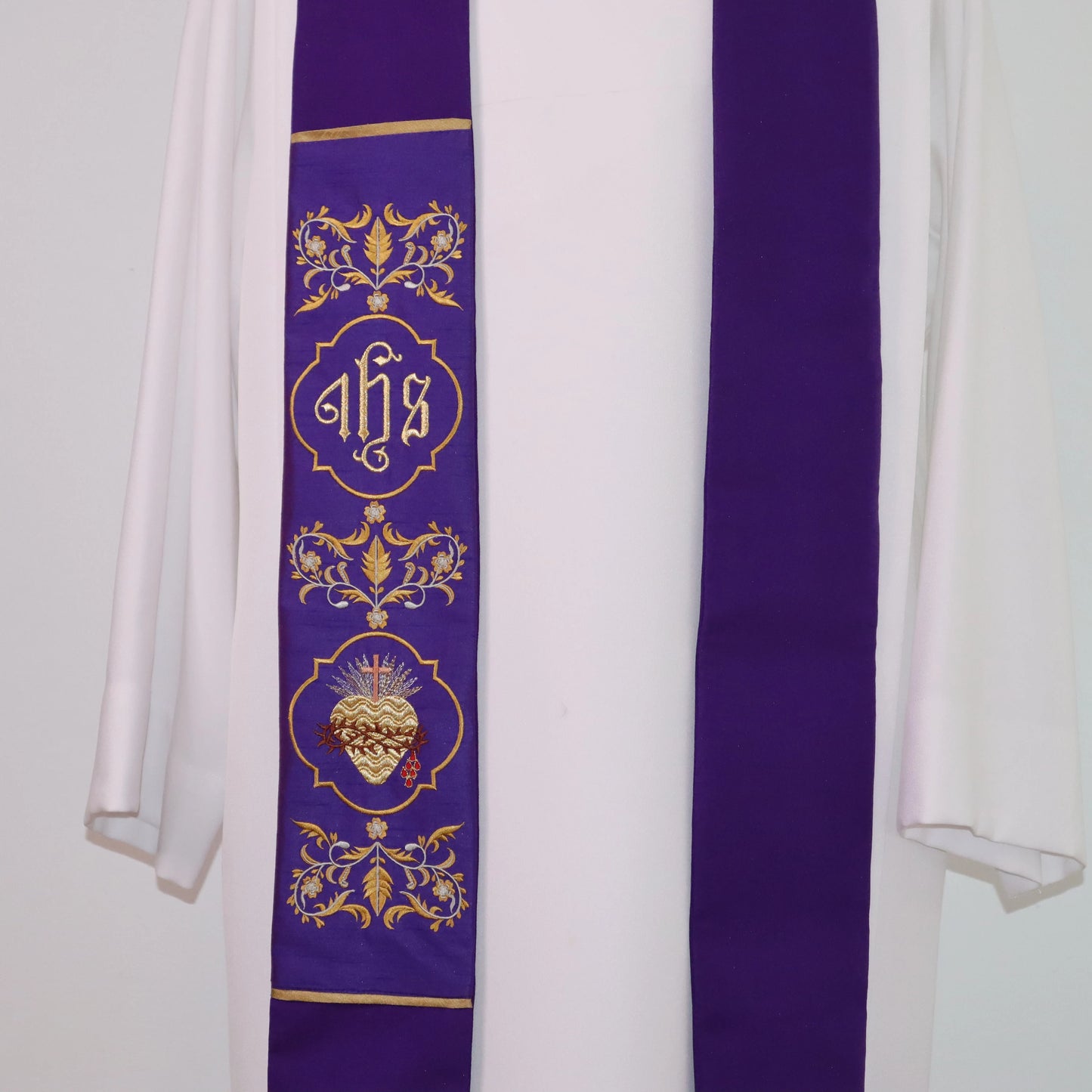 SACRED HEART - JHS - Priest Stole