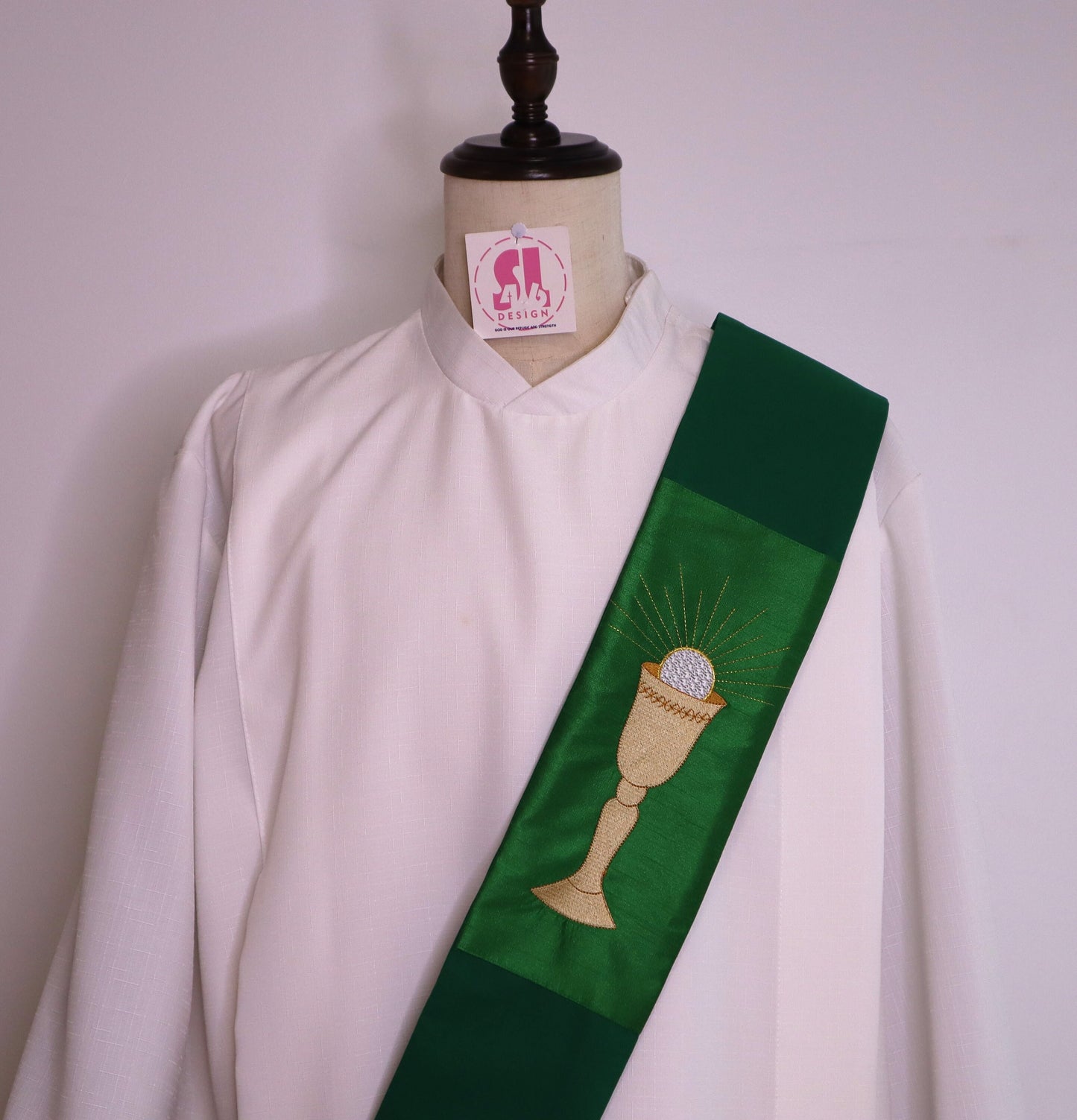 CHALICE + HOLY SPIRIT - Deacon Stole