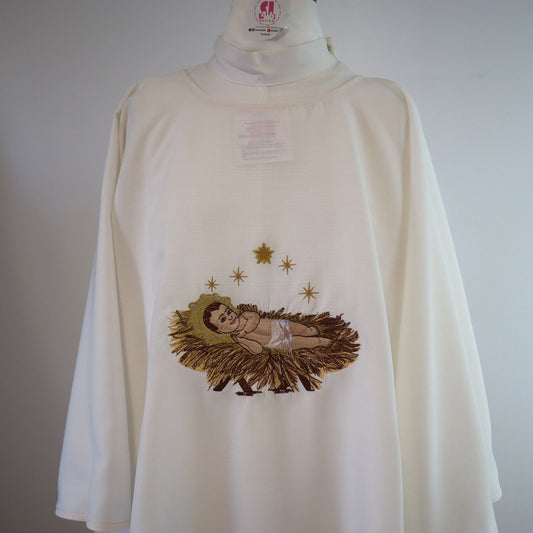 Baby Jesus in  Manger - Nativity - Dalmatic