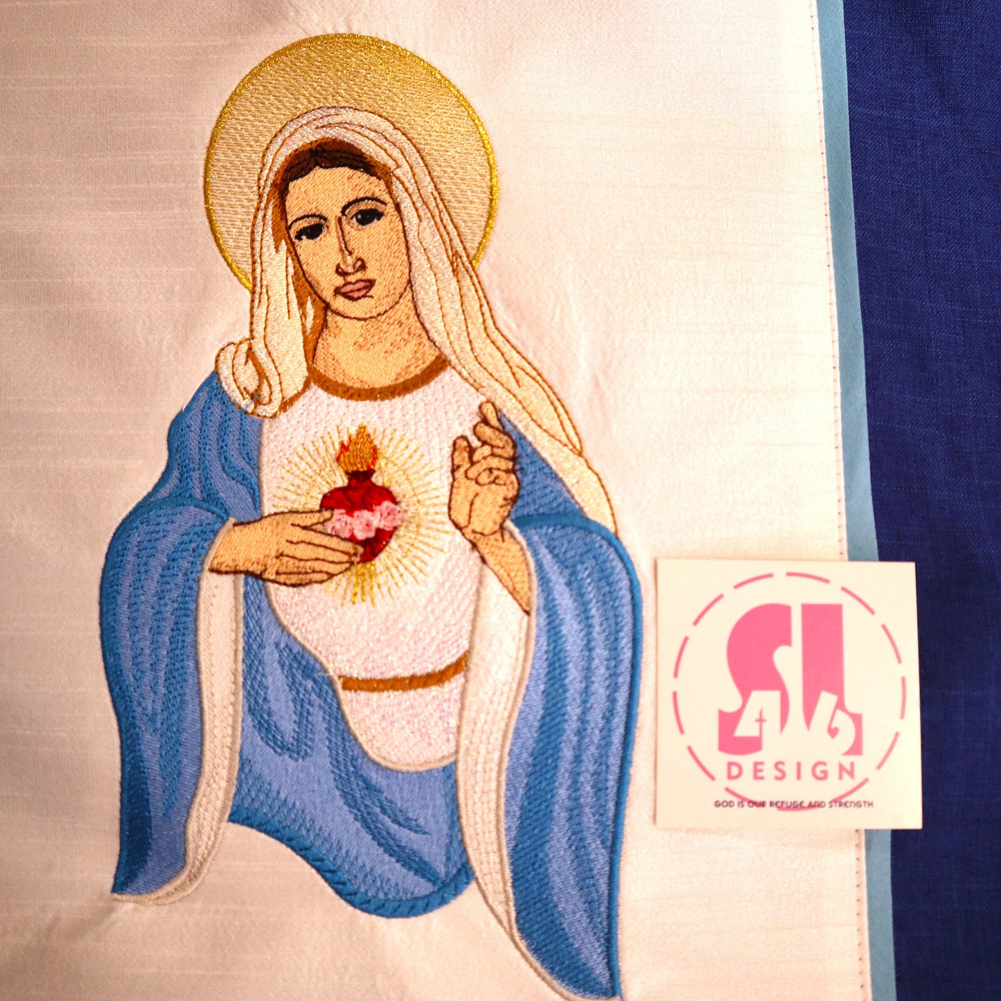 Sacred Heart of Mary - Chasuble + Stole Set