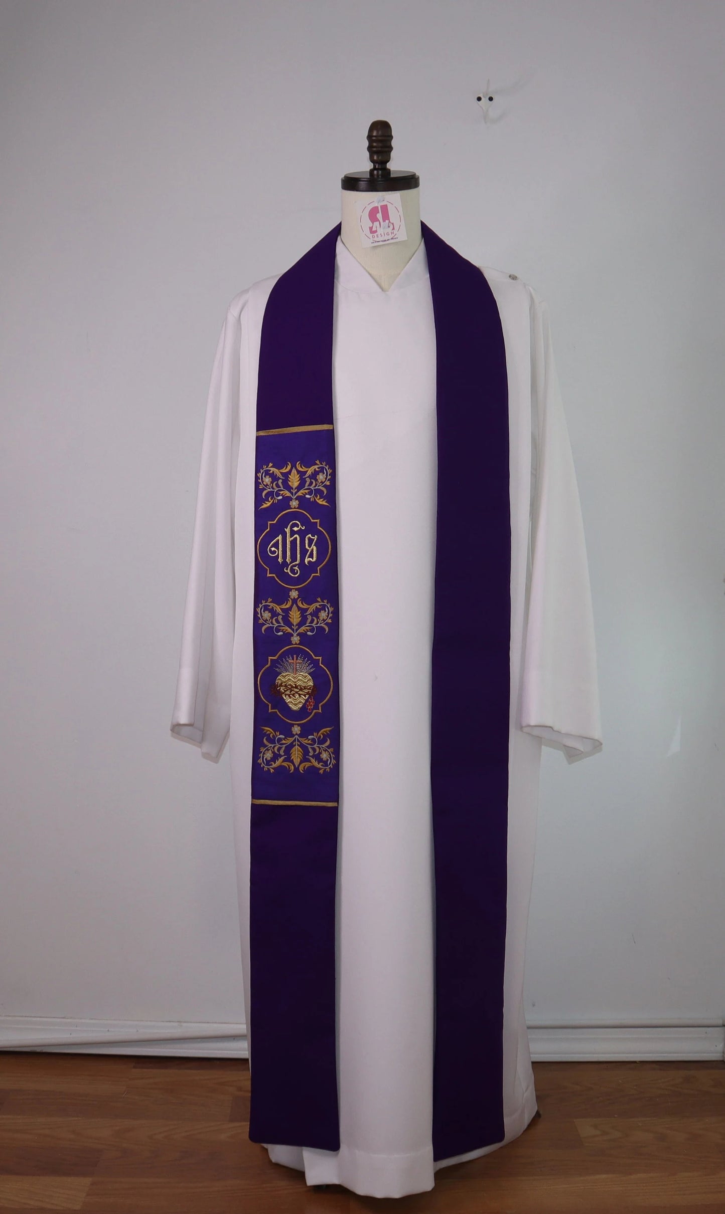 SACRED HEART - JHS - Priest Stole
