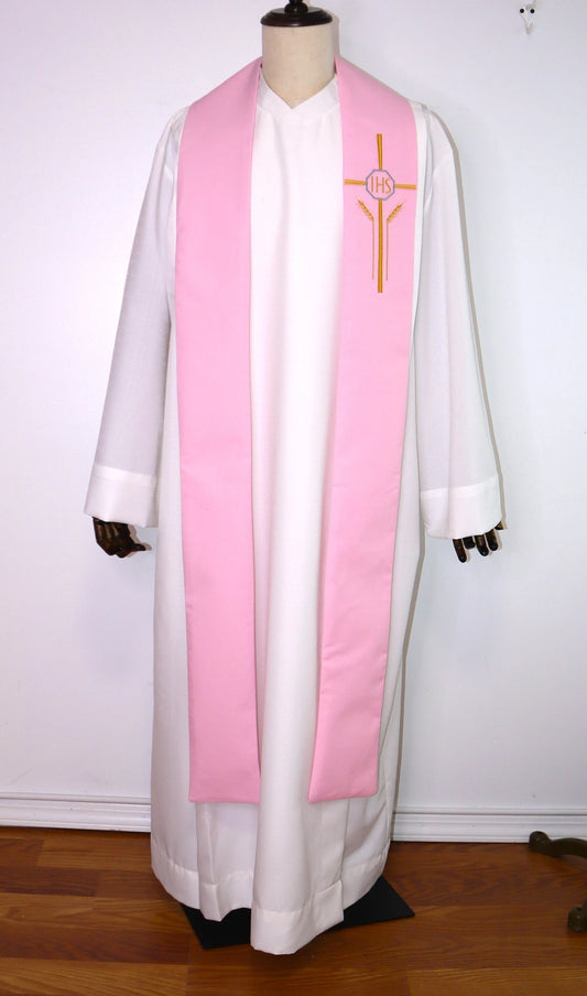 IHS - Holy Communion  Cross  - Priest Stole