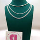Deacon & Spouse Cross Necklace - Sterling Silver with Swarovski crystals