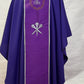 JHS medallion with crown of thorns chasuble and stole set.