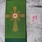 Holy Spirit Cross  & JHS Medallion - Priest Stole