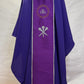 JHS medallion with crown of thorns chasuble and stole set.