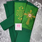 Holy Spirit Cross  & JHS Medallion - Priest Stole