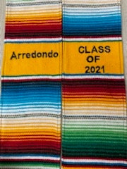 Embroidered Serape Stole Sash