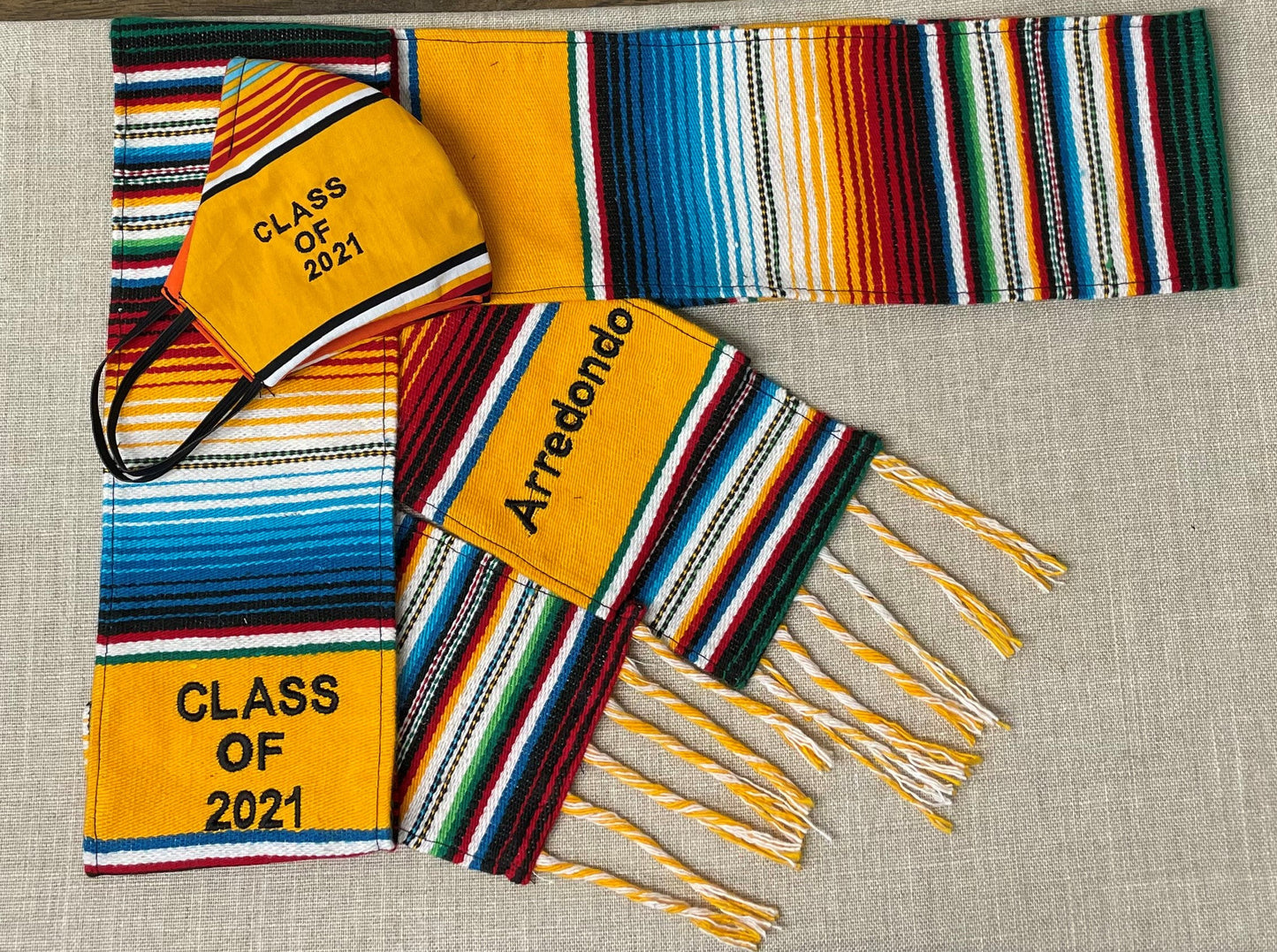 Embroidered Serape Stole Sash