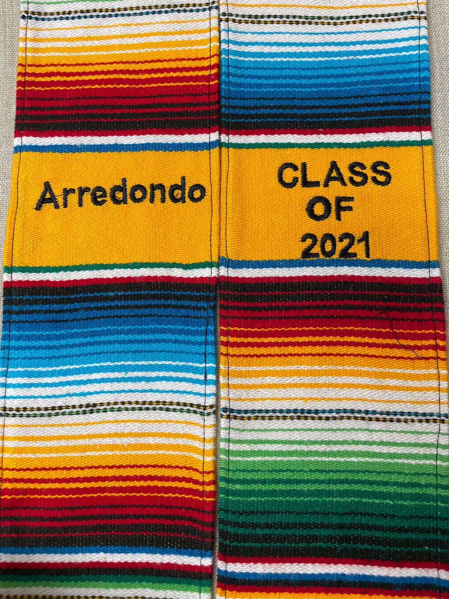 Embroidered Serape Stole Sash