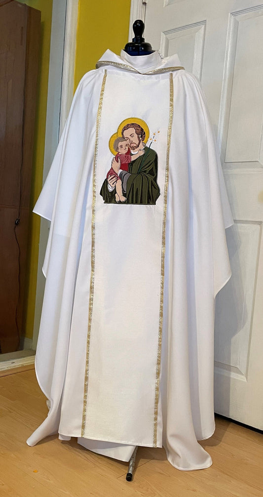 Priest chasuble - St. Joseph - Custom made