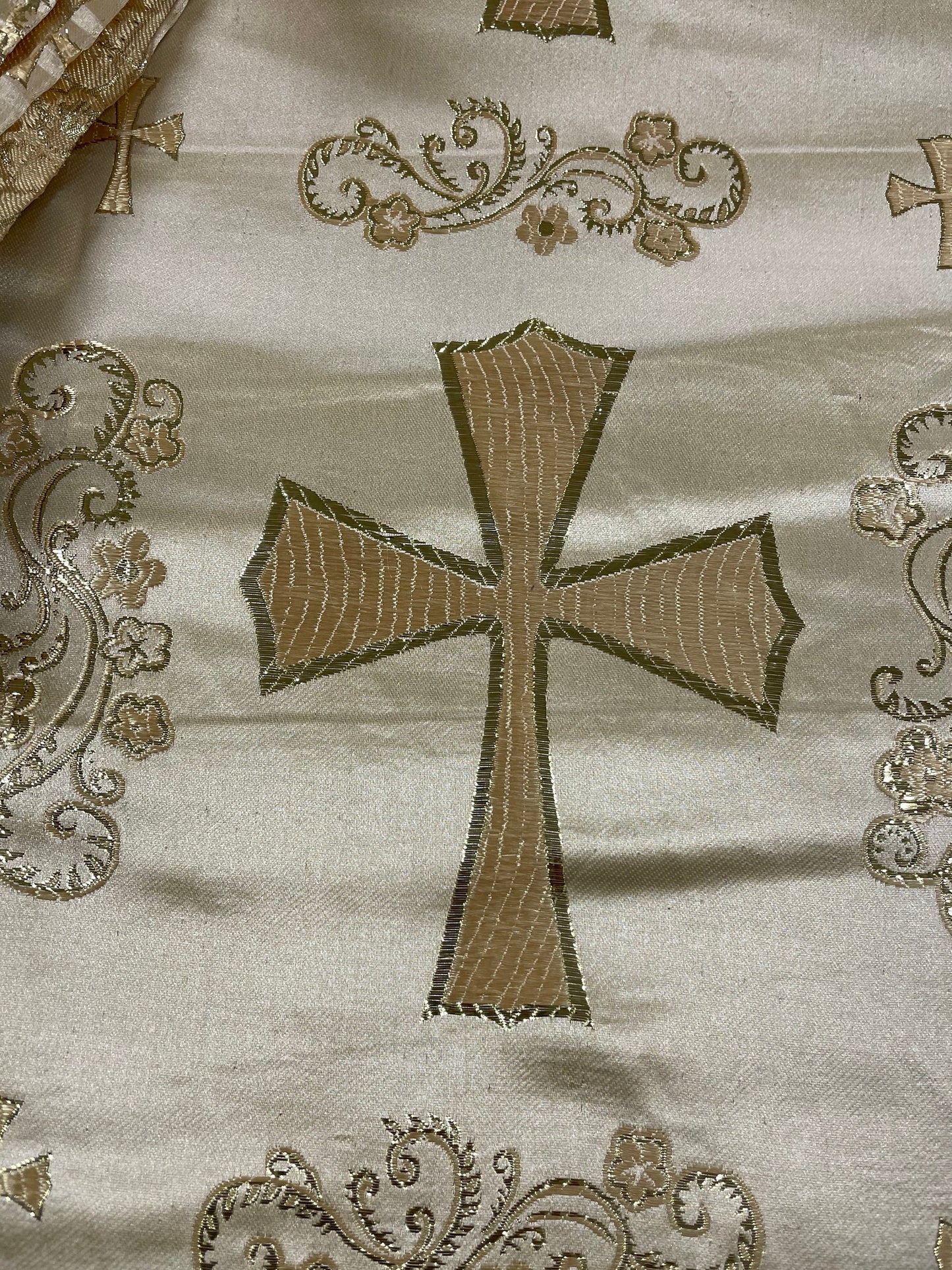 Deacon Stole in Brocade Fabric - Custom made