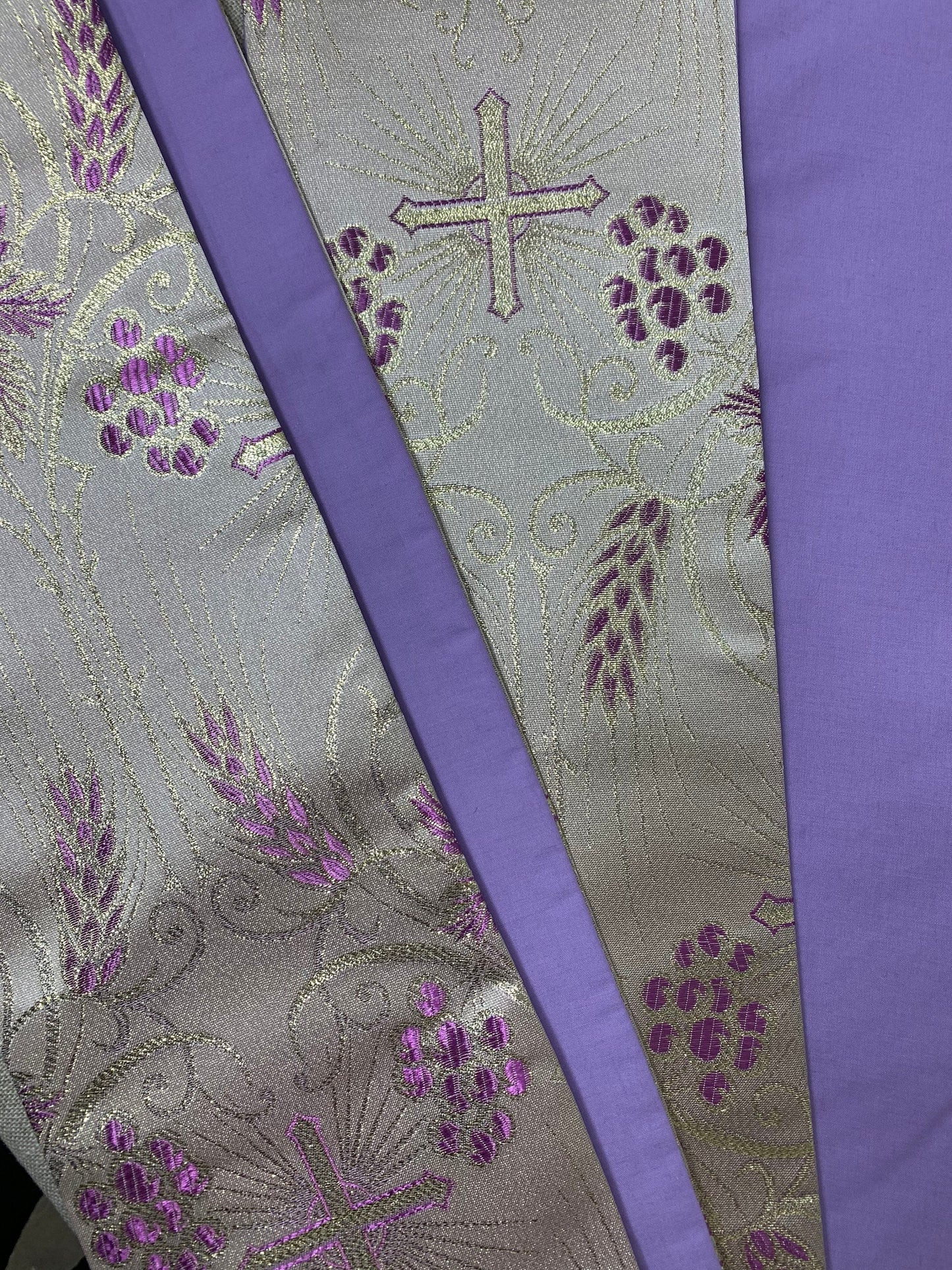 Deacon Stole in Brocade Fabric - Custom made