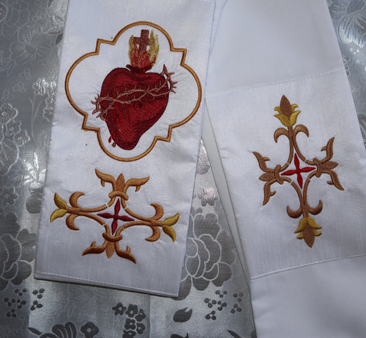 Deacon stole - Sacred Heart