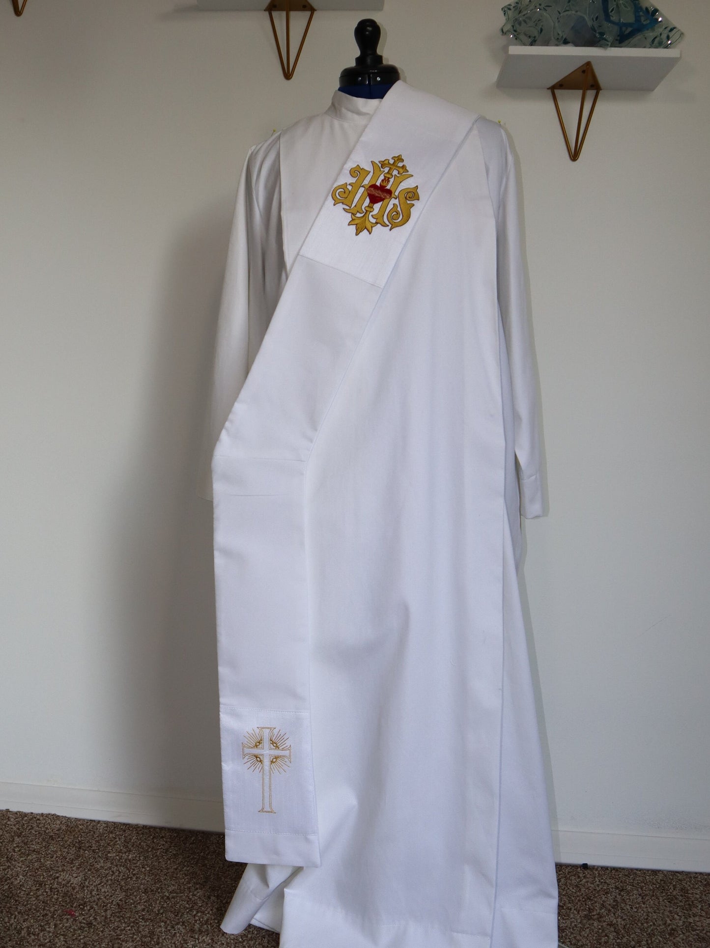 JHS - SACRED HEART  STOLE - CUSTOM