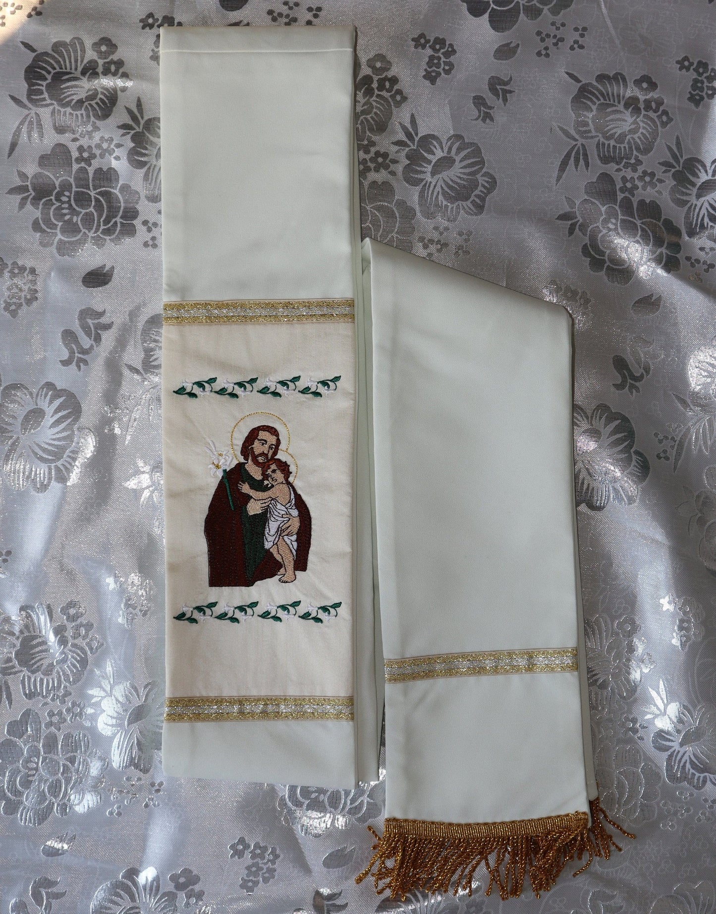 St Joseph Deacon stole - Custom made