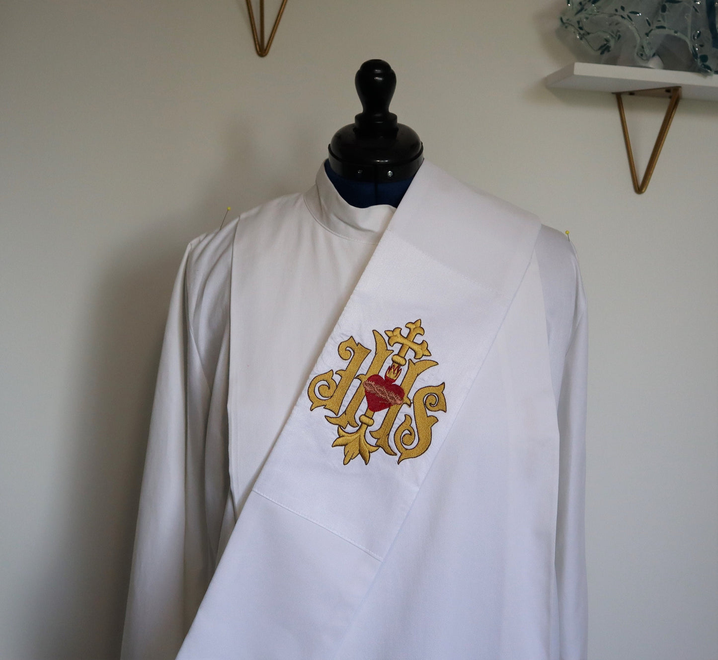 JHS - SACRED HEART  STOLE - CUSTOM