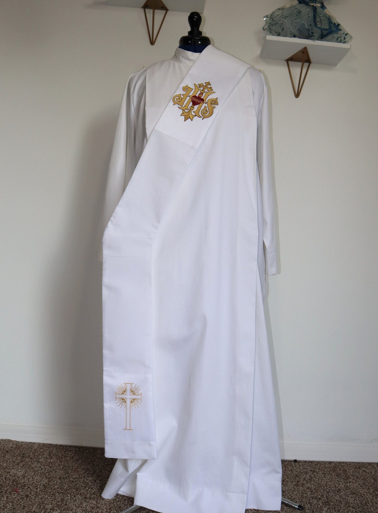 JHS - SACRED HEART  STOLE - CUSTOM