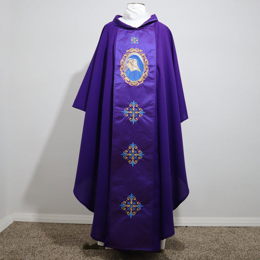 Priest  chasuble   - Our Lady of Sorrows Sancta Mater Dolorosa