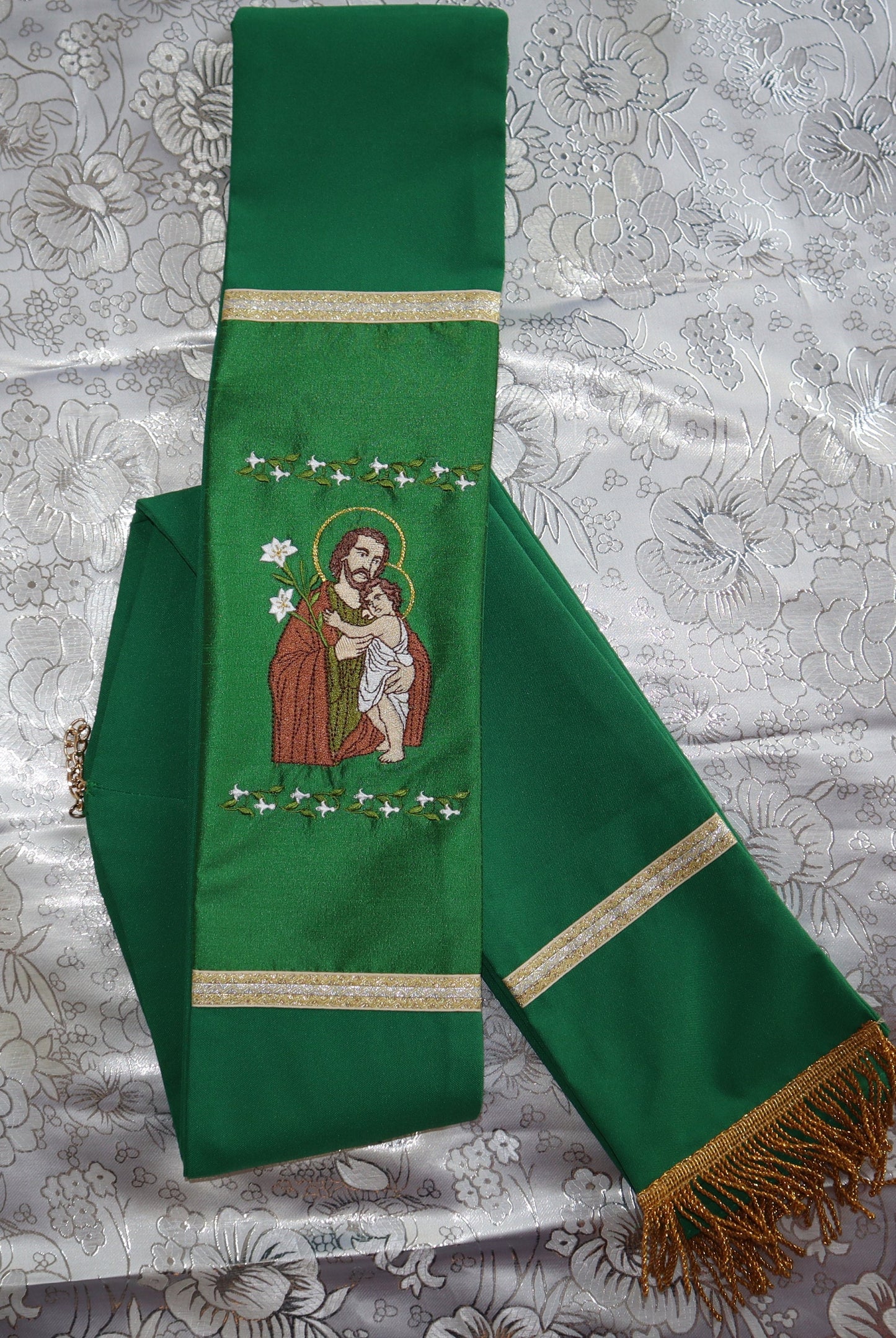 St Joseph Deacon stole - Custom made